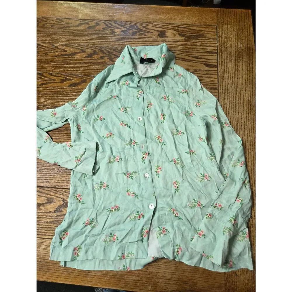 Sleeper Blossom-print shirt sz XS - Picture 2 of 5